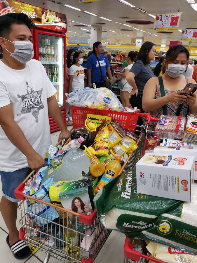 Covid-19 virus pandemic shopping philippines