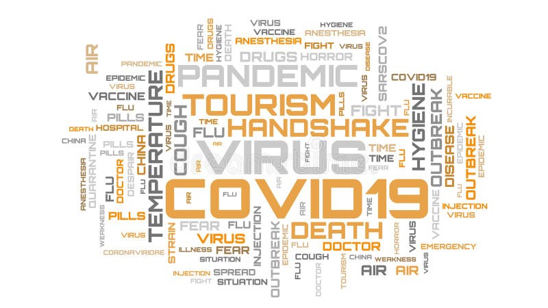 Abstract word collage background. COVID-19 word cloud concept illustration. Beautiful text art wallpaper. Abstract word collage background. COVID-19 word cloud concept illustration. Beautiful text art wallpaper