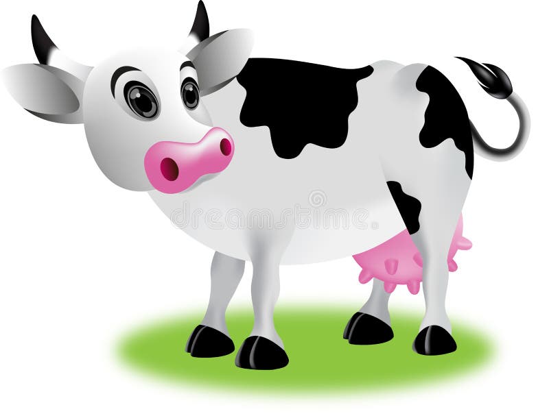 Collection Of 6 Cartoon Cows - Graphics | Motion Array