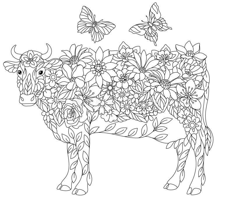 coloring pages of cows free printable