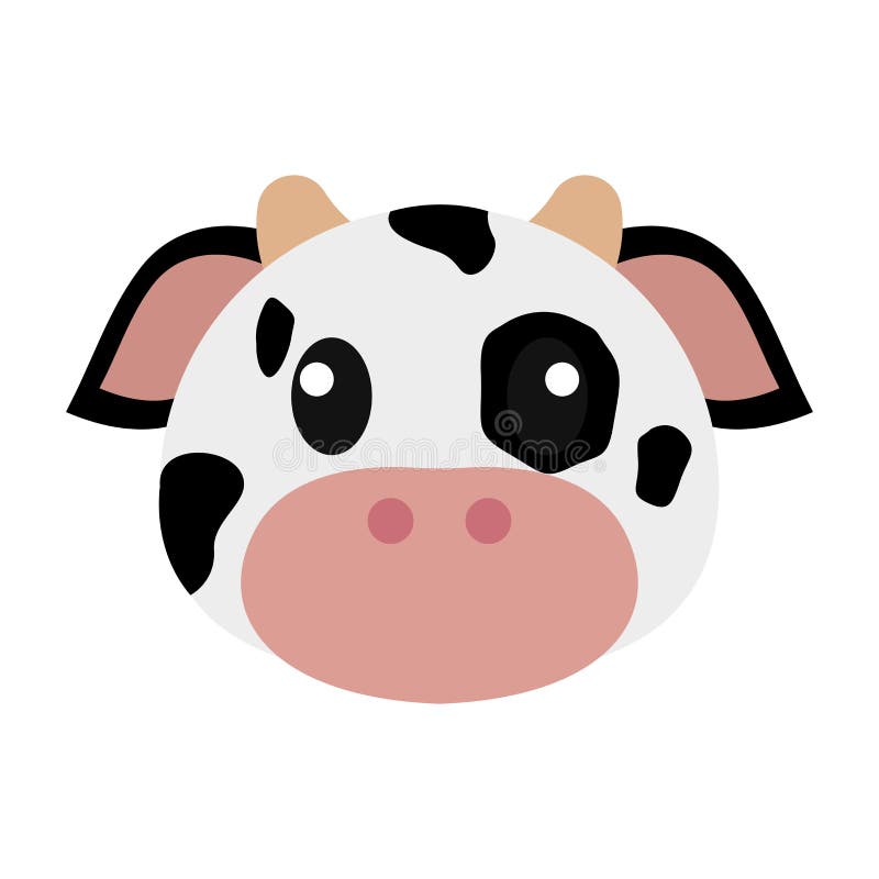 Cow head cartoon stock vector. Illustration of cattle - 193508797