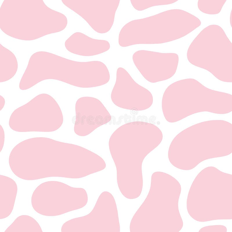 Rose Pink Cow Print Wallpaper