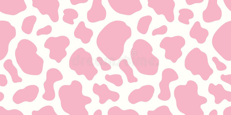 Cow Print Vector Seamless Pattern Design Border, Abstract Seamless ...