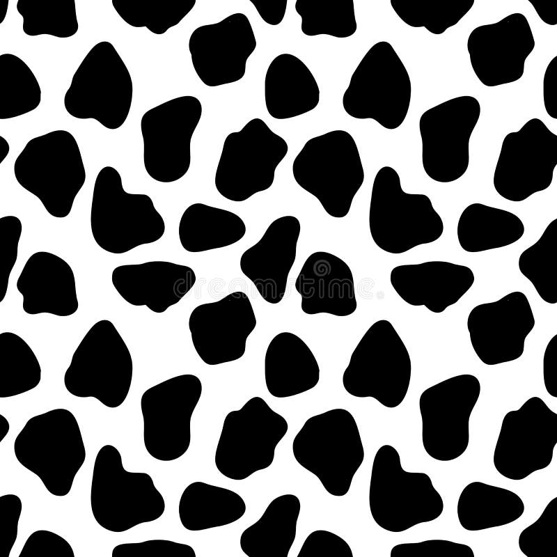 Vector brown cow print pattern animal Seamless. Cow skin abstract for  printing, cutting, home decorate and more. Stock Vector