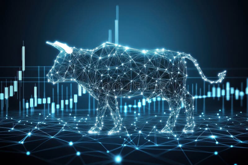 A cow is shown in a computer generated image with a line of numbers stock photos
