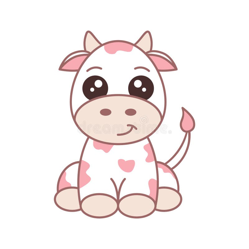 I drew a strawberry cow : r/Kawaii