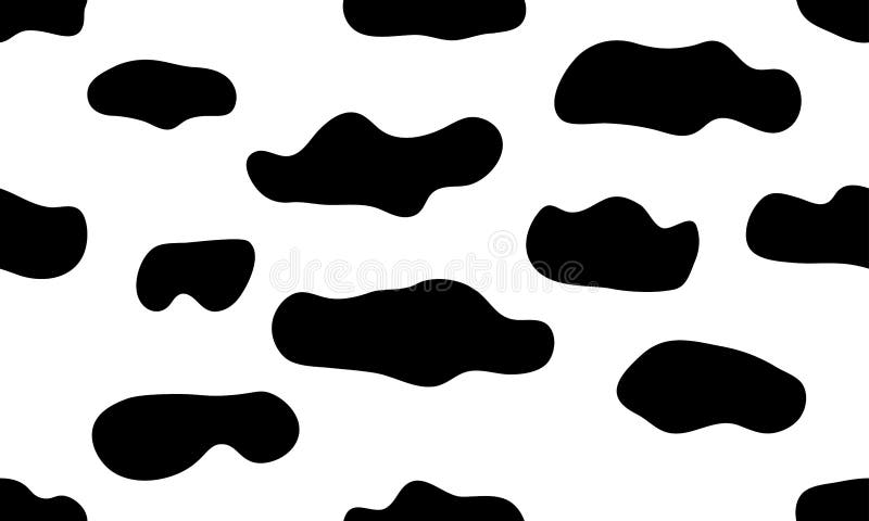 Cow skin print seamless pattern, Fabric, Tiles, Paper vector illustration