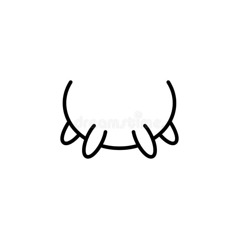 Cow Udder line icon stock vector. Illustration of mammal - 145069136
