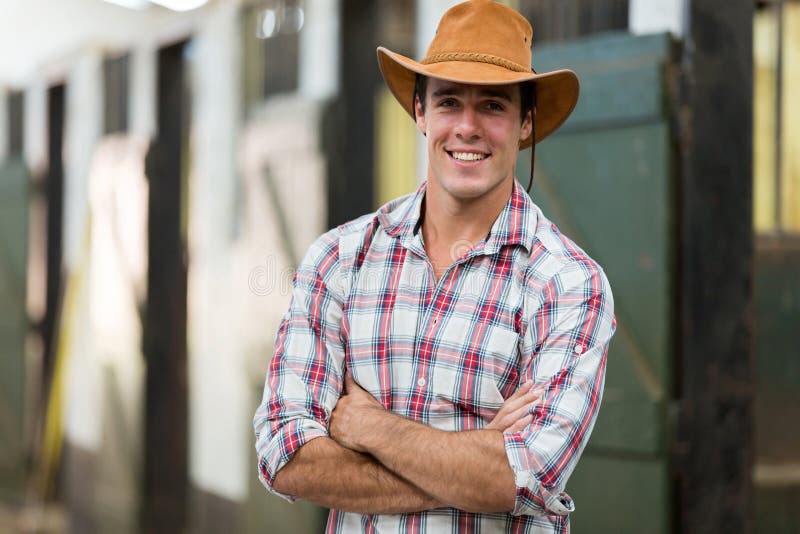 Cowboy arms crossed stock photos Cowboy arms crossed stock photos
