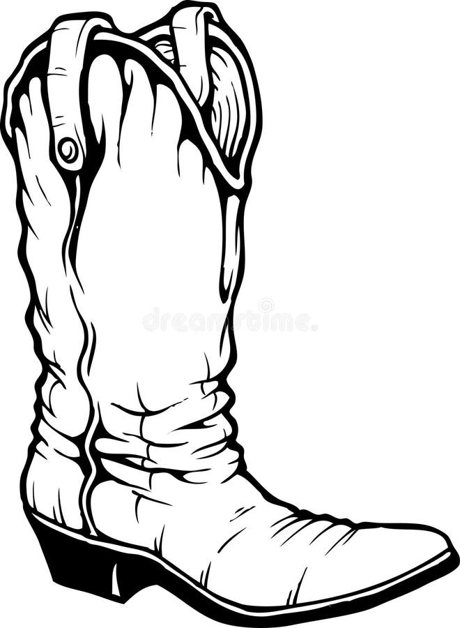 Cowboy Boot stock illustration. Illustration of ranch - 9078567