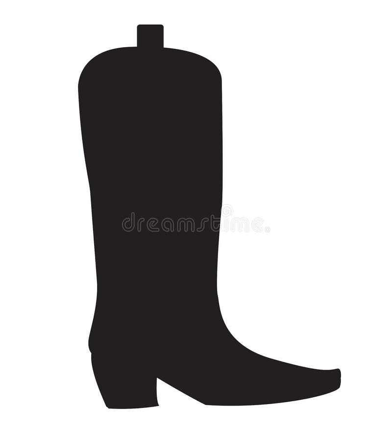 Cowboy Boot Silhouette Stock Illustrations 713 Cowboy Boot Silhouette Stock Illustrations