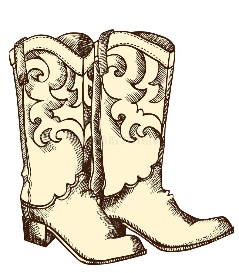 Cowboy boots .