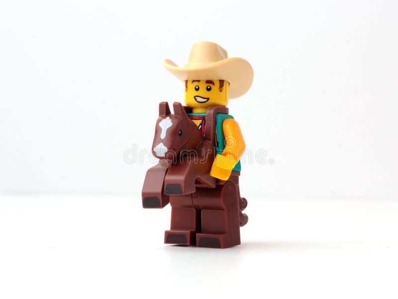 Cowboy Costume Guy LEGO royaltyfria foton Cowboy Costume Guy LEGO royaltyfria foton