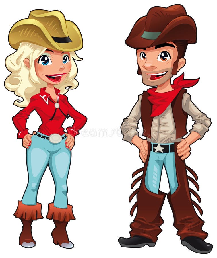 Cowboy e cowgirl.