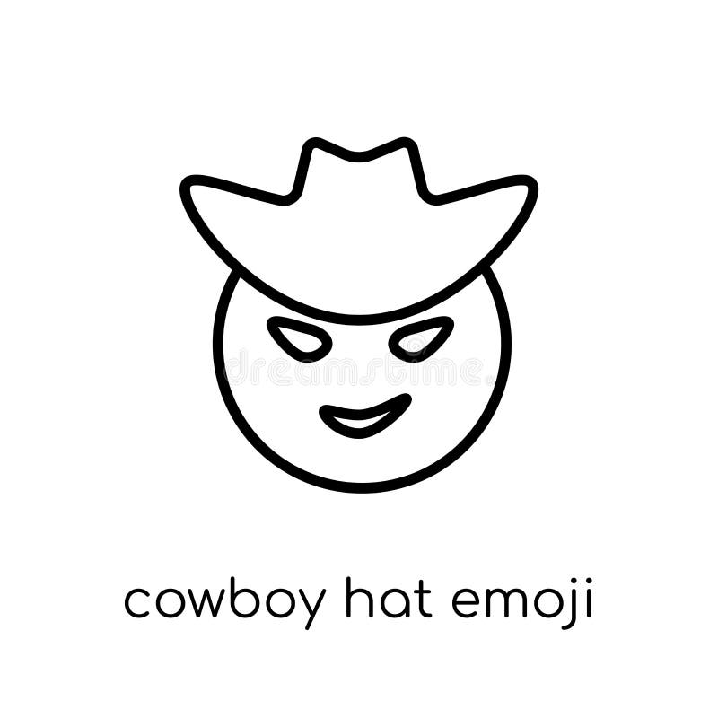 Cowboy Hat emoji icon from Emoji collection. 