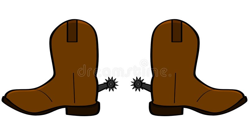 Cowboykängor vektor illustrationer