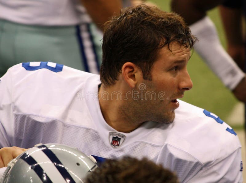 DALLAS - DEC 14: Taken in Texas Stadium on Sunday, December 14, 2008. Dallas Cowboys Quarterback Tony Romo on the sideline during a game with the NY Giants. DALLAS - DEC 14: Taken in Texas Stadium on Sunday, December 14, 2008. Dallas Cowboys Quarterback Tony Romo on the sideline during a game with the NY Giants.