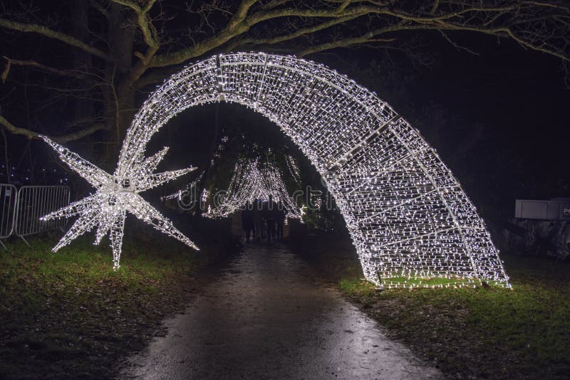 Cowdray Park Light Trail 2021 Editorial Image Image of theme, band