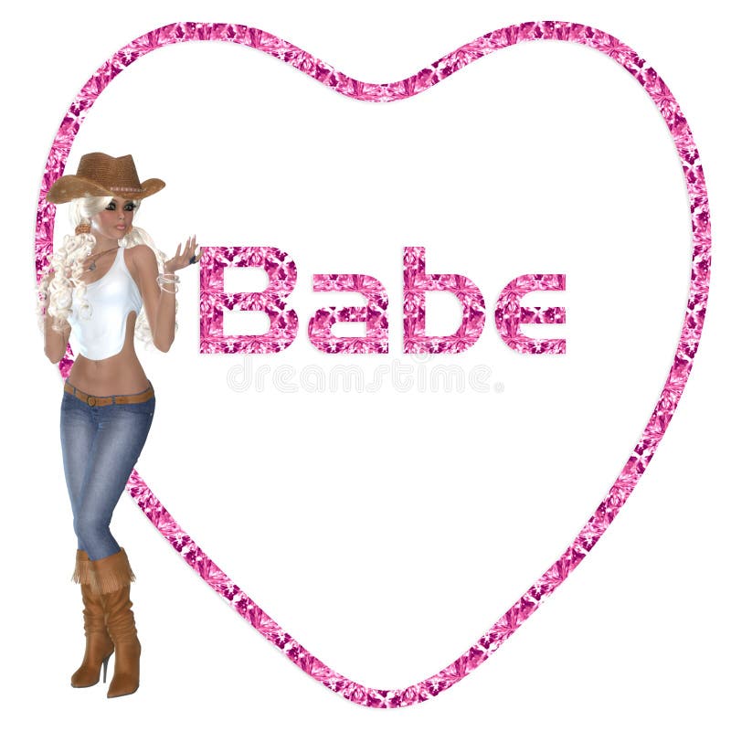 Cowgirl-Schätzchen-Inneres stock abbildung Cowgirl-Schätzchen-Inneres stock abbildung