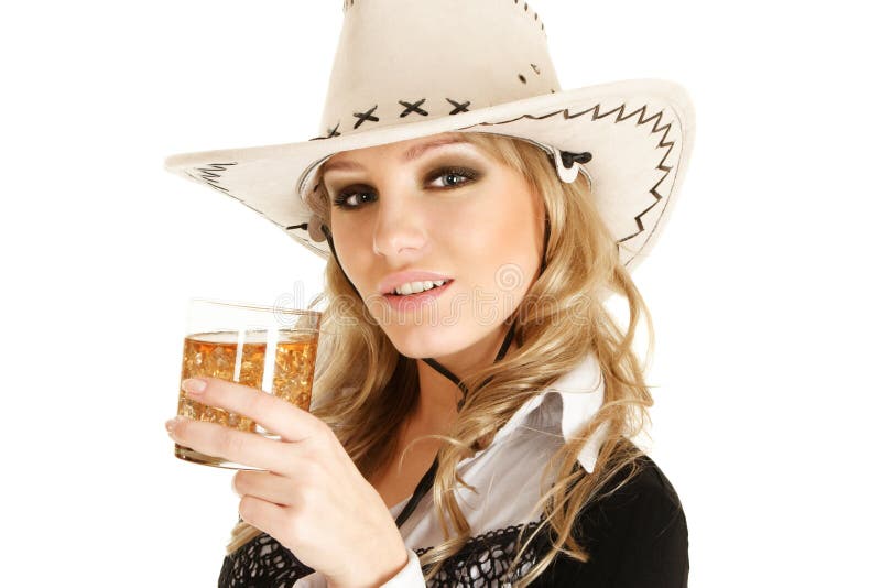 Drinking hat. Девушка ковбой с бокалом. Cowboy Drinks Whiskey.