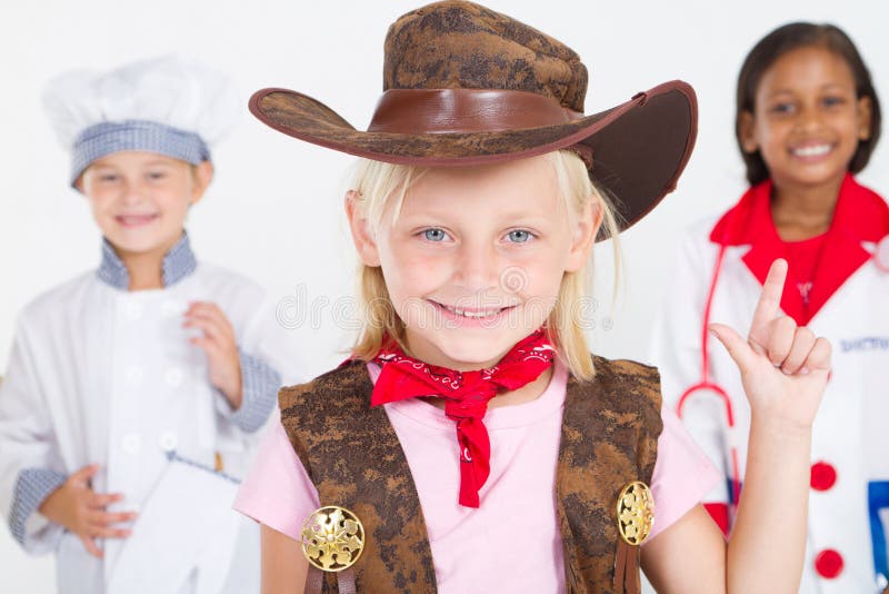 Cowgirl χαριτωμένος λίγα στοκ εικόνες