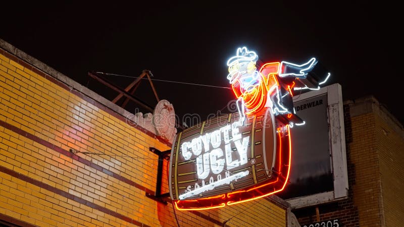 Coyote Ugly Saloon at Beale Street in Memphis - the Home of Blues and