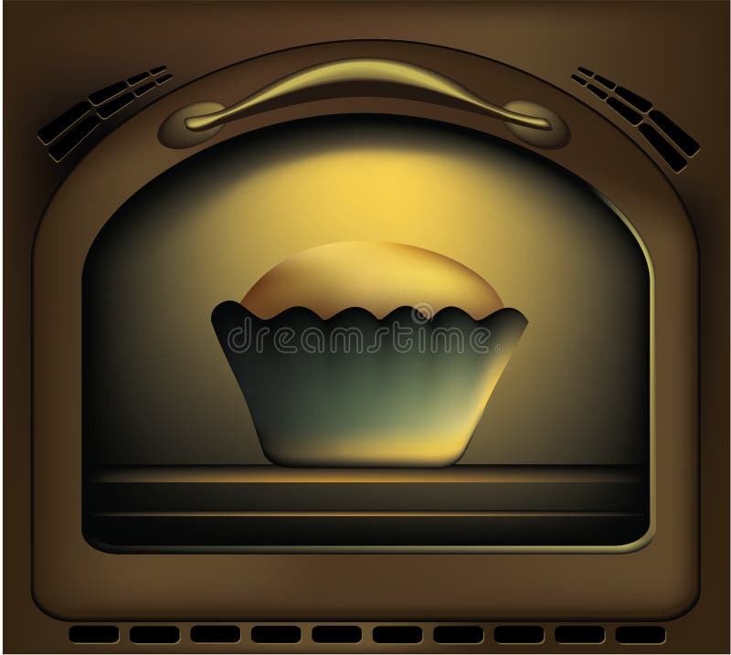 Cozendo um bolo ilustração stock Cozendo um bolo ilustração stock