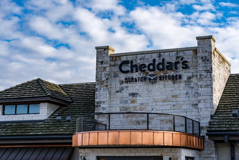 Cozinha Logo Sign Do Risco Do Queijo Cheddar Fotografia Editorial