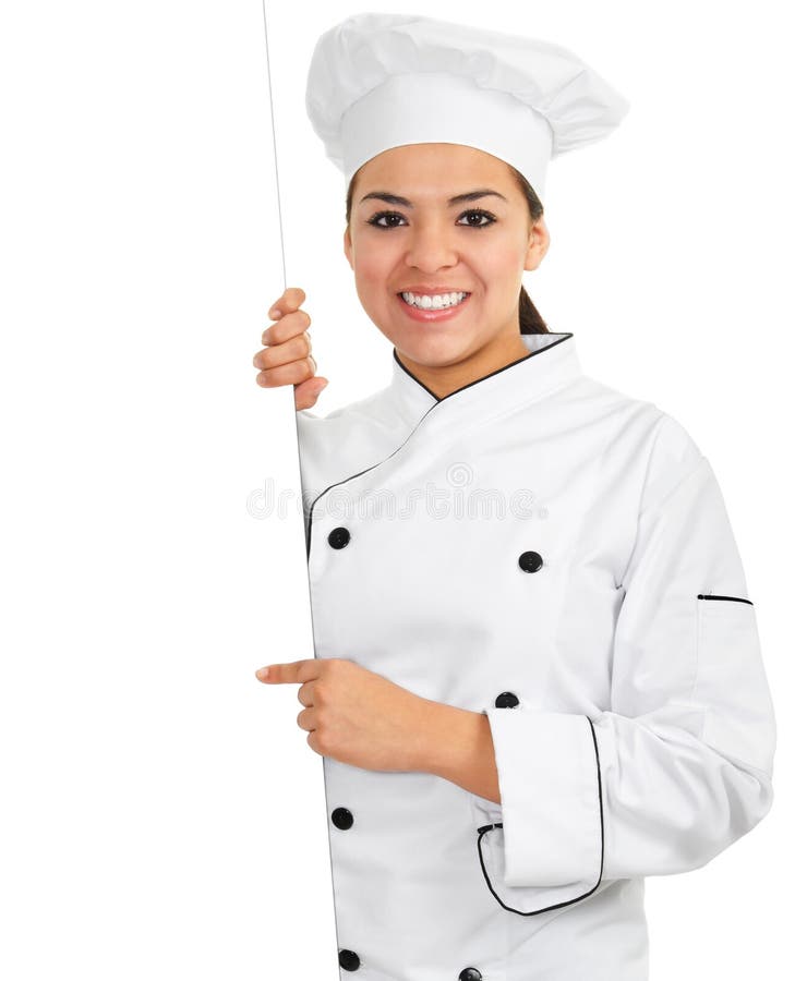 Cozinheiro chefe fêmea imagens de stock Cozinheiro chefe fêmea imagens de stock