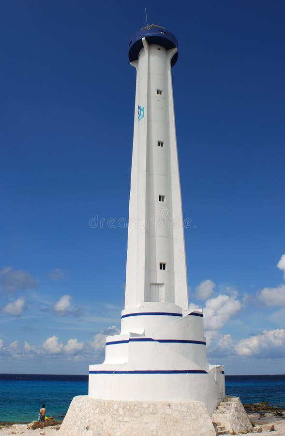 Cozumel Island Lighthouse royalty free stock photography