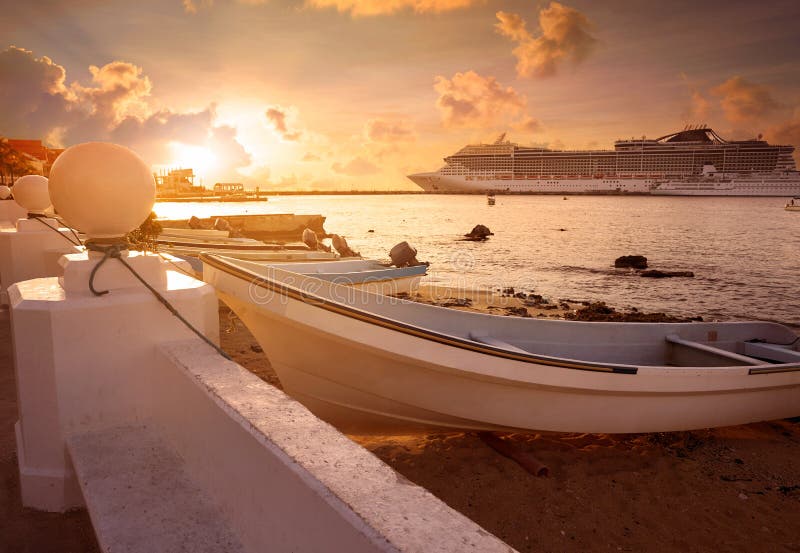 Cozumel island in Riviera Maya of Mexico stock image