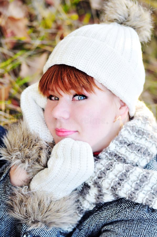 Cozy accessories stock photo. Image of leaf, girl, cheerful 23374540