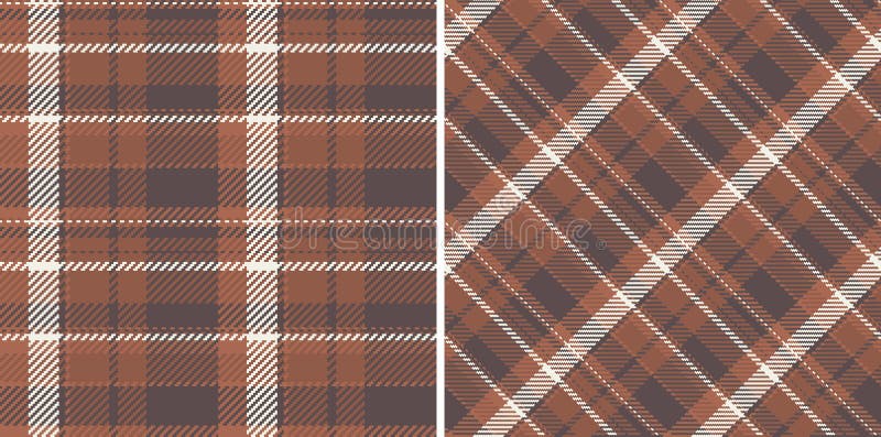 Cozy brown plaid pattern. Seamless design ideal for textiles, apparel, or backgrounds. Classic, versatile, and evokes a sense of vector illustration
