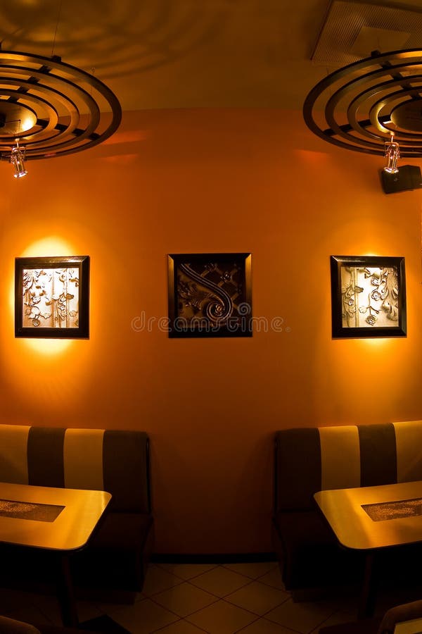 Cozy cafe stock photo. Image of supper, evening, cafeteria - 16461826