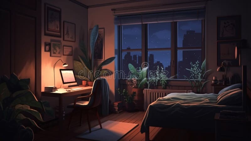 Nailum  Background Art Illustrator on Twitter When i was thinking  japanes theme room there are a lot of things that came in mind but for me  the word cozy is always