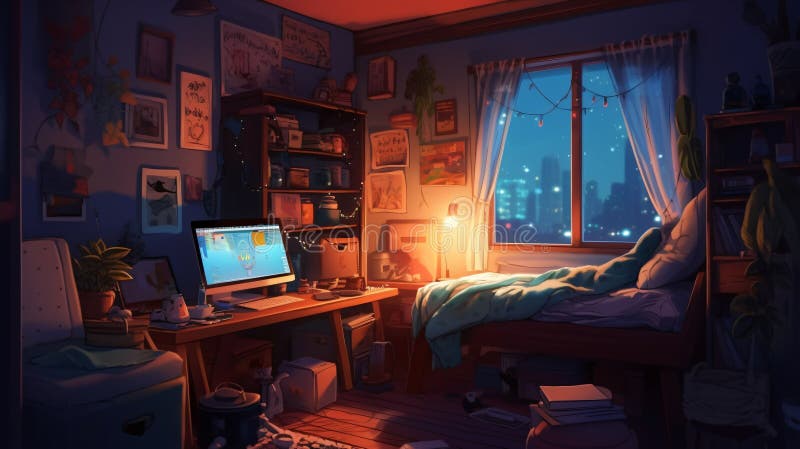 Anime Room PC, Aesthetic Anime Room, HD wallpaper