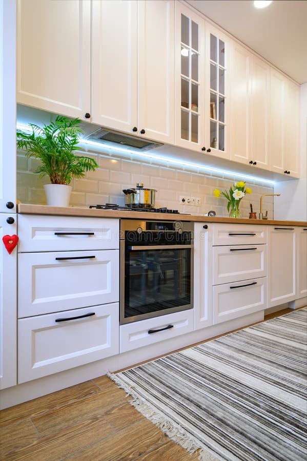 Cozy Modern Kitchen Interior Stock Photo Image of room, design 210962254