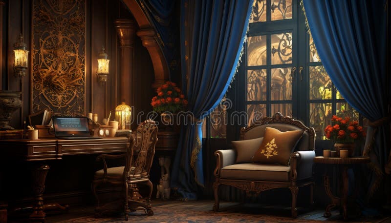 Cozy home decor in the living room cabinet creates a warm and organized ...