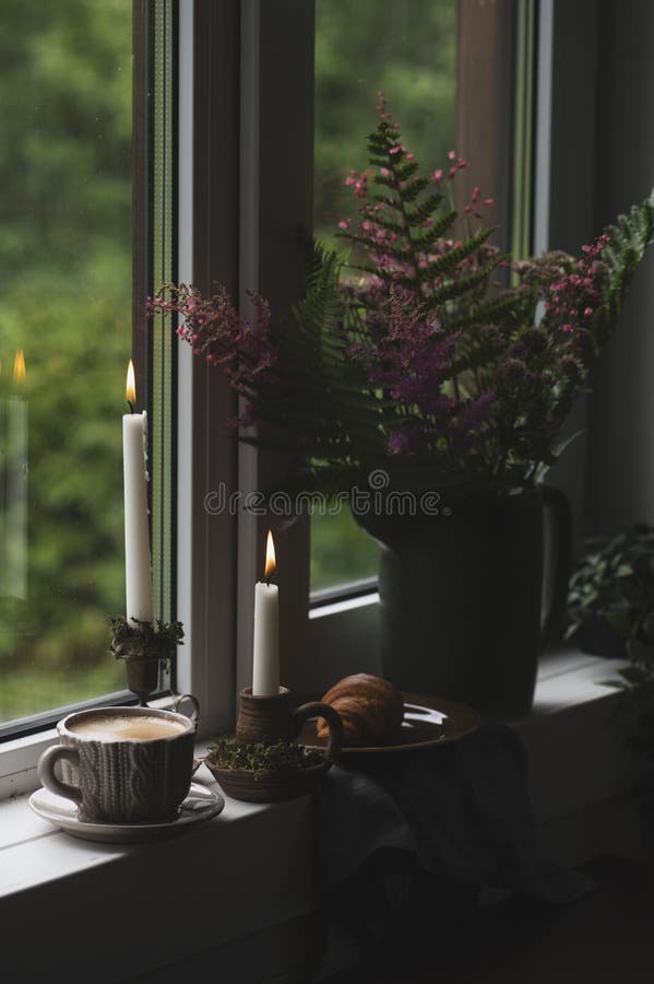 Cozy rustic country cottage interior. royalty free stock image