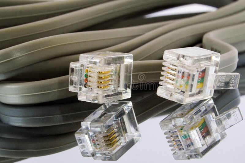 Соединители кабеля ethernet стоковая фотография Соединители кабеля ethernet стоковая фотография