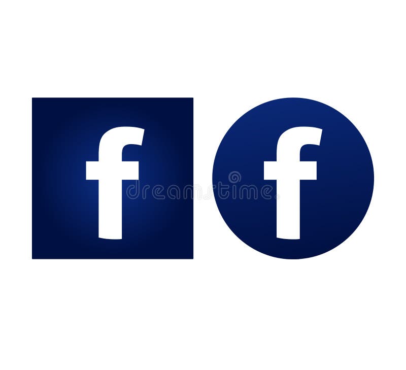 Социальный значок facebook средств массовой информации в темно-синей предпосылке иллюстрация вектора Социальный значок facebook средств массовой информации в темно-синей предпосылке иллюстрация вектора