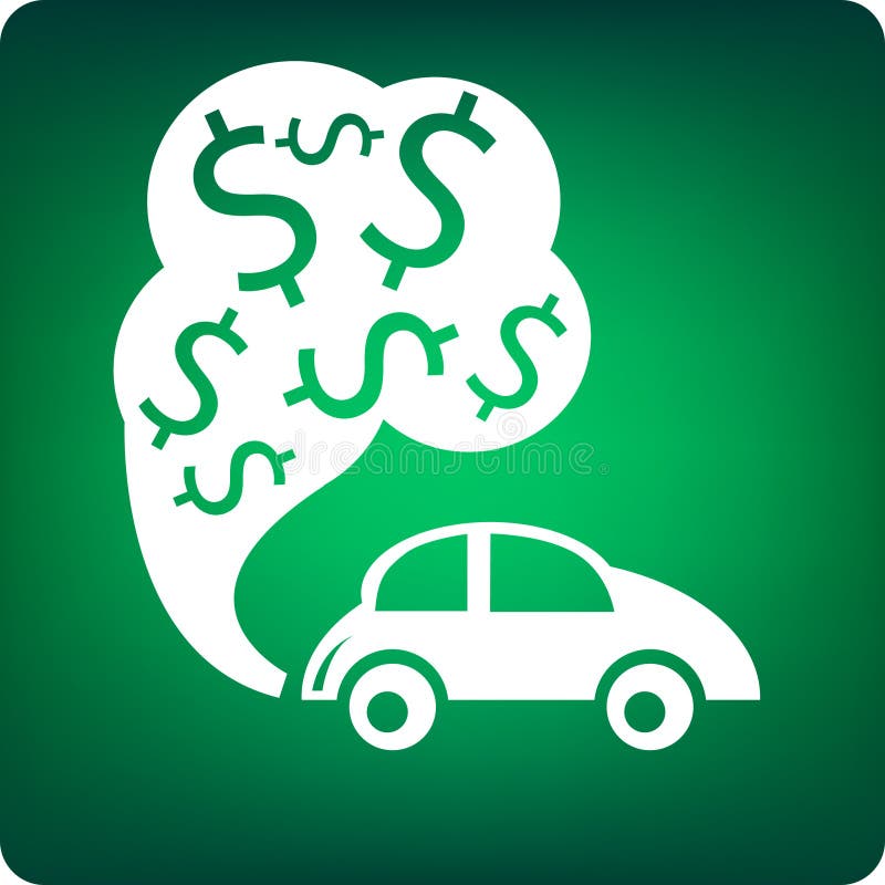 Coût du combustible illustration libre de droits Coût du combustible illustration libre de droits