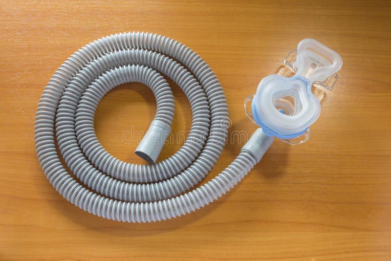 CPAP mask and hose stock image. Image of apnea, nose 69476131