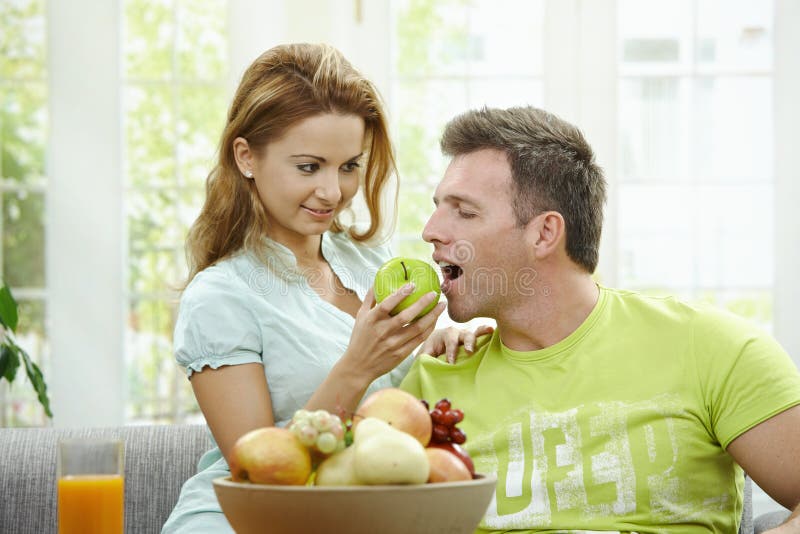 Cpople eating fruits