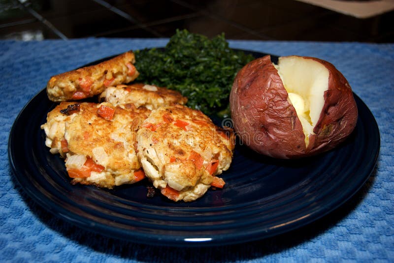 Crab Cake Dinner Picture. Image 10246578
