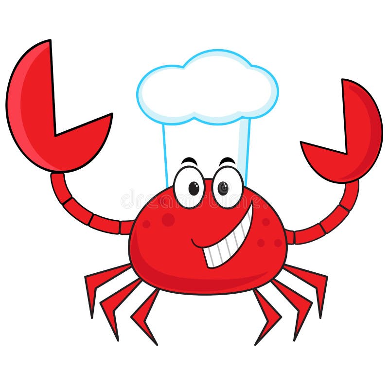 Cartoon Red Lobster Chef in Toque Cap Stock Vector - Illustration of ...