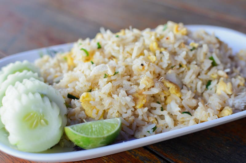 Crab Fried Rice stock image. Image of healthy, mixed 26207401