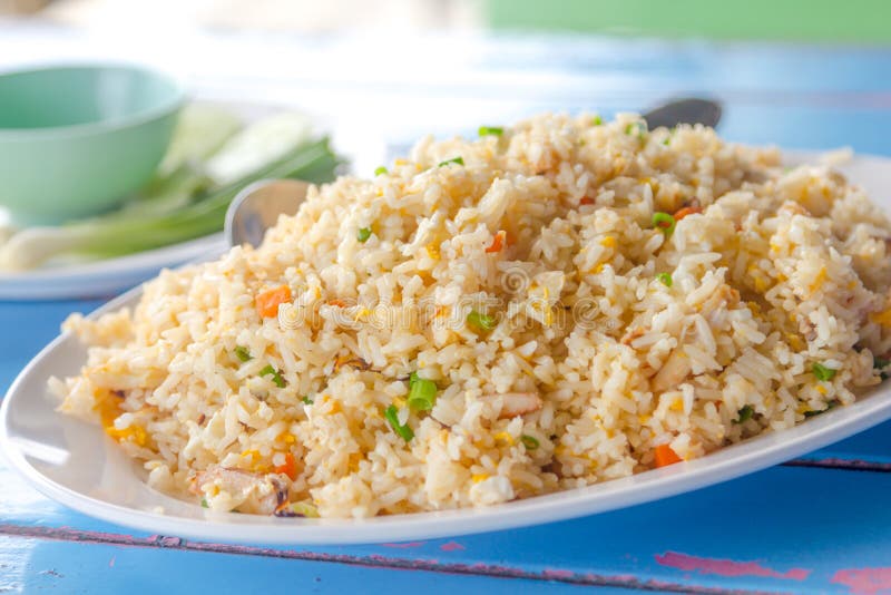 Crab Fried Rice stock photo. Image of cooked, healthy 47534382