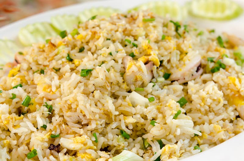 Crab Fried Rice stock photo. Image of yellow, healthy 45530908