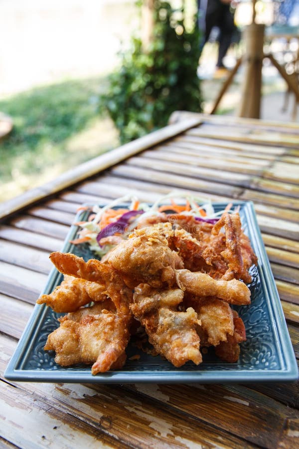 Crab fried stock photo
